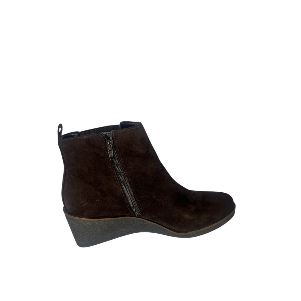 Aerosoles Brandi Brown Suede Wedge Ankle Booties – Women’s 10 - Picture 4 of 9